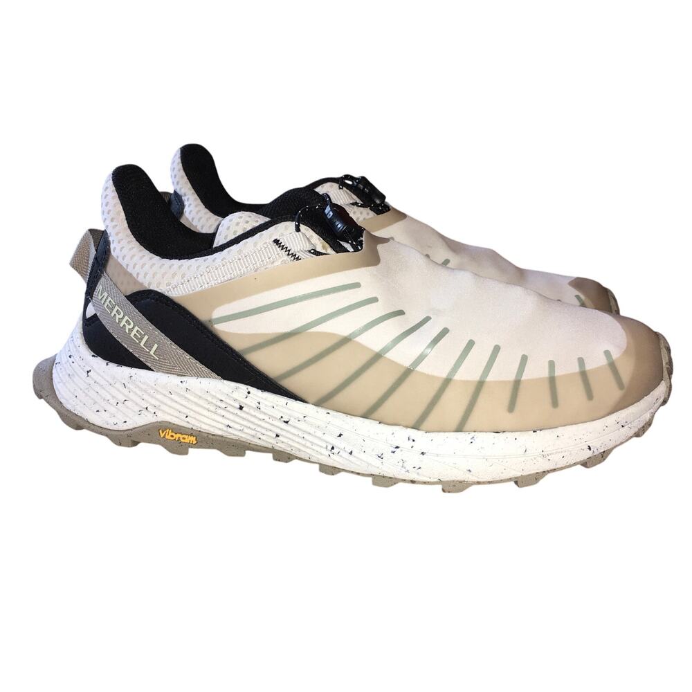 Merrell Embark Lace Shield Sneaker Womens 8 Moonbeam Tan Hiking Outdoor Shoe